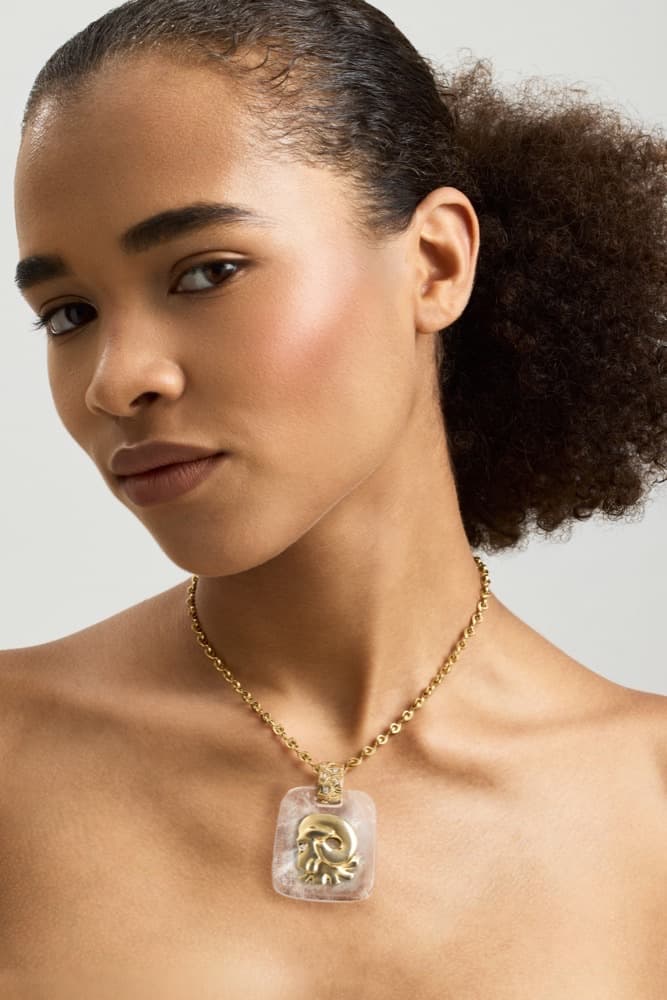 Aries Pendant, worn
