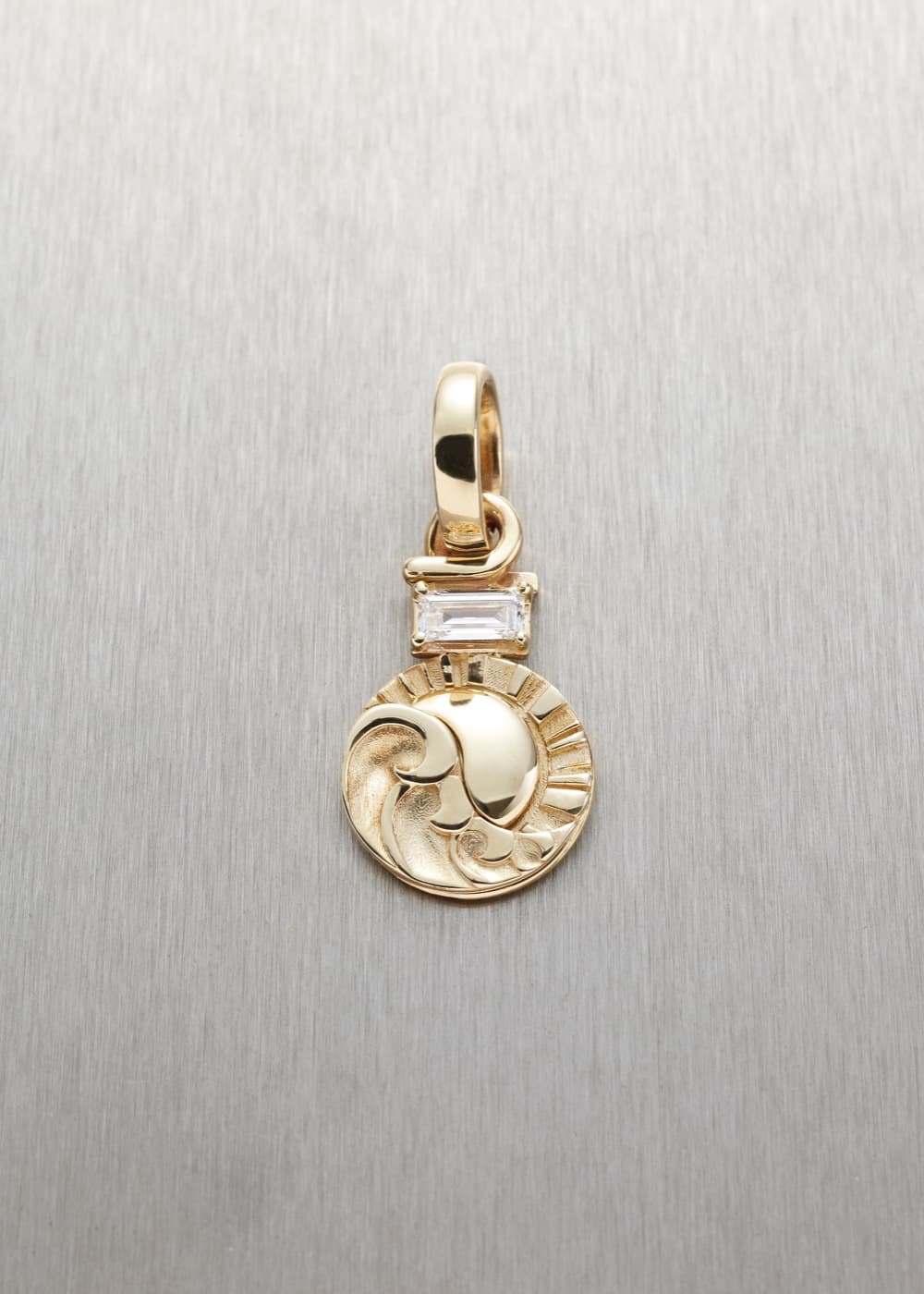 Balance & Harmony Pendant with Baguette Diamond