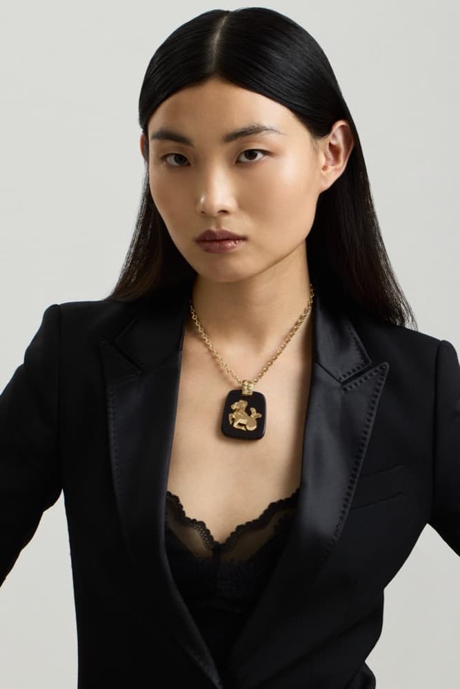 Capricorn Pendant, worn