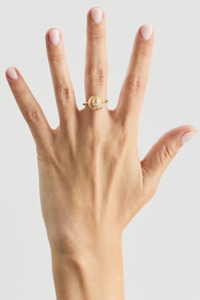 Earth Lover Cristina Ring, worn