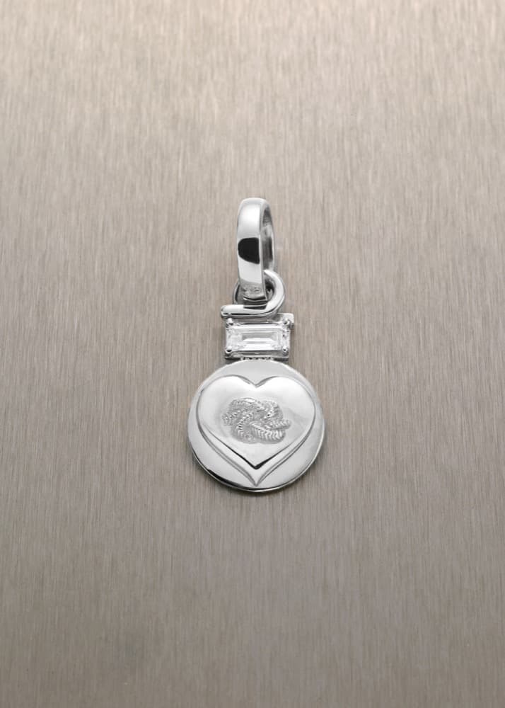 Eternal Love Pendant with Baguette Diamond — view 2