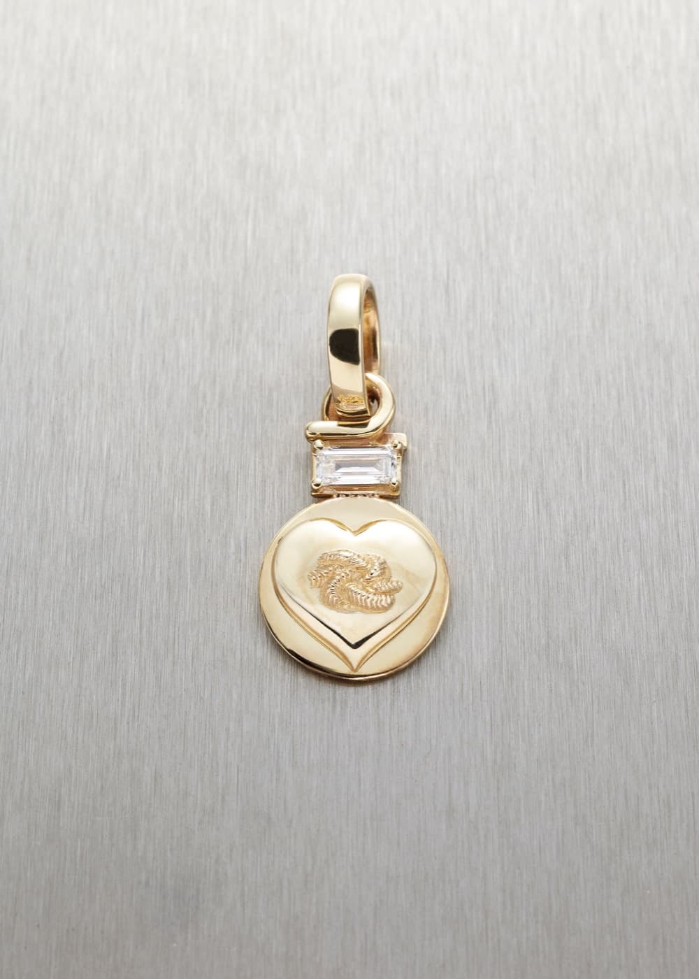 Eternal Love Pendant with Baguette Diamond