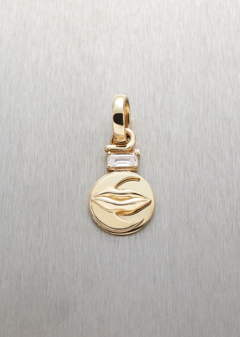 Feminine Empowerment Pendant with Baguette Diamond