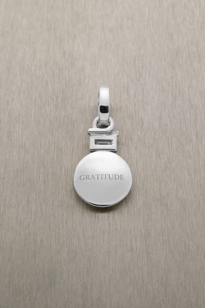 Gratitude Pendant with Baguette Diamond — view 4