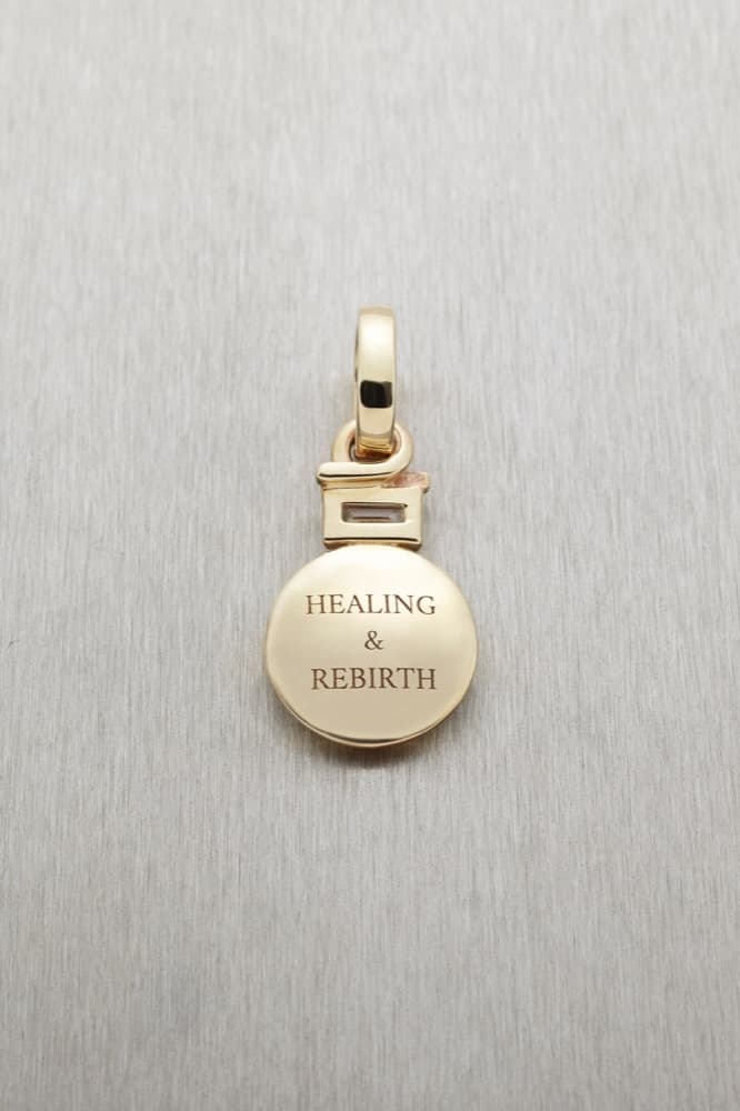 Healing & Rebirth Pendant with Baguette Diamond — view 3