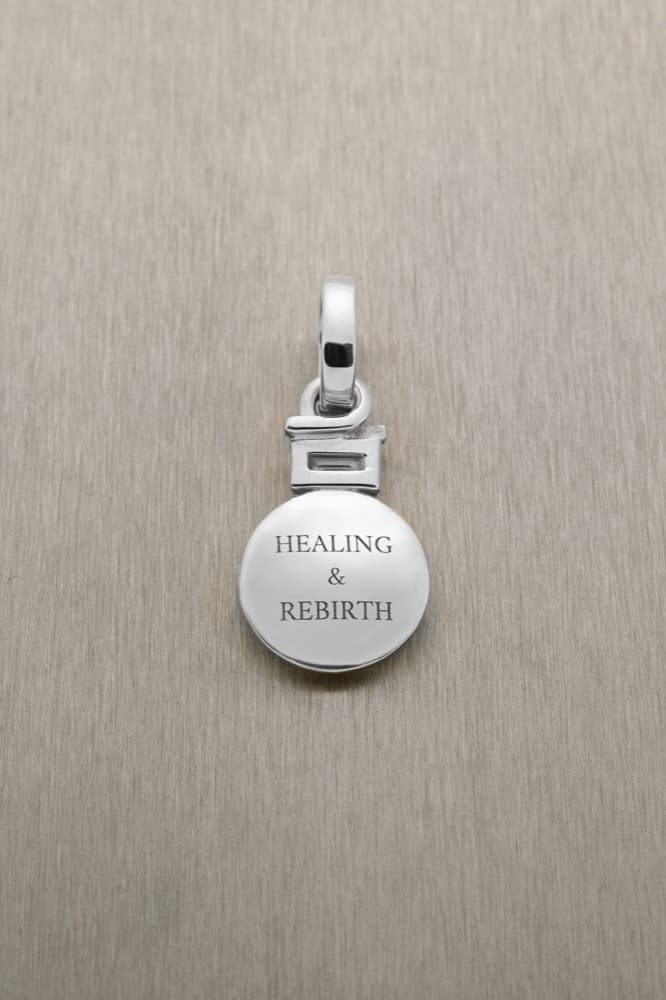 Healing & Rebirth Pendant with Baguette Diamond — view 4