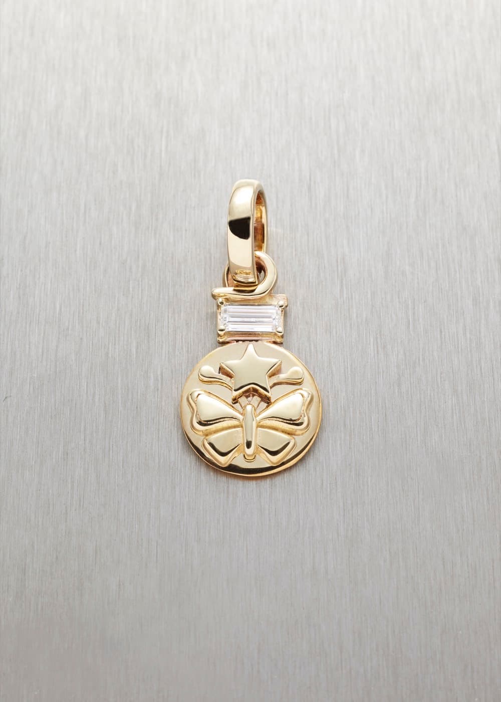 Hope Pendant with Baguette Diamond