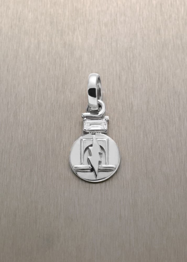 Illumination Pendant with Baguette Diamond — view 3