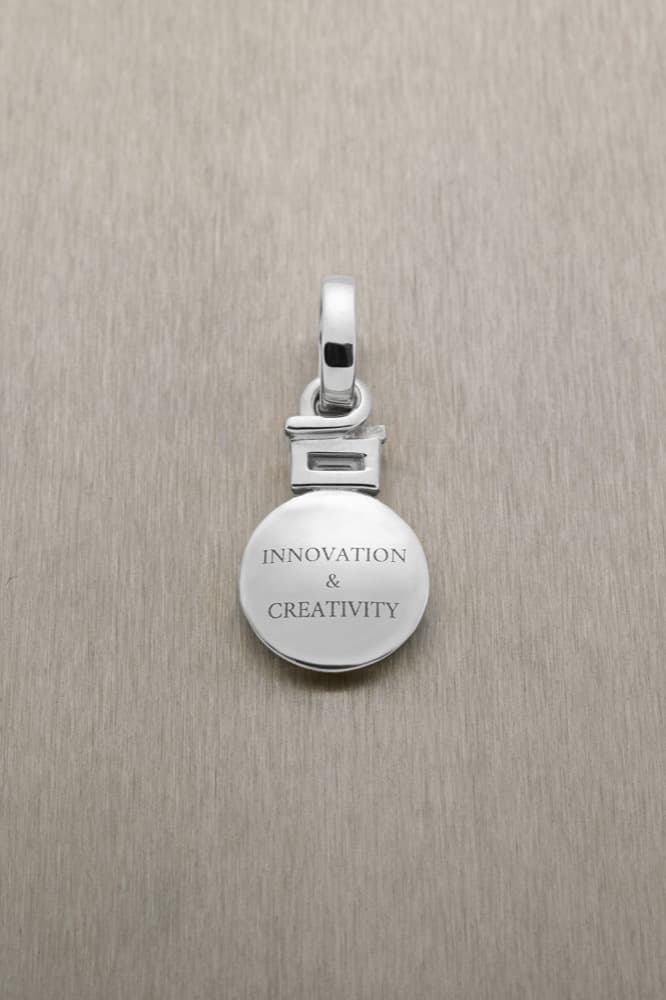 Innovation & Creativity Pendant with Baguette Diamond — view 5