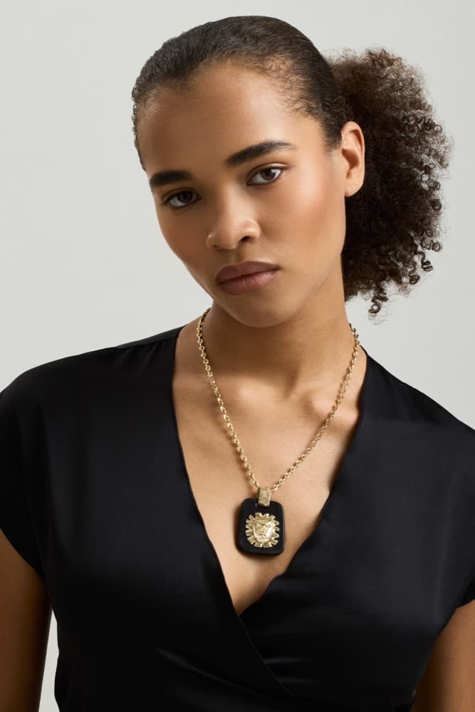 Leo Pendant, worn