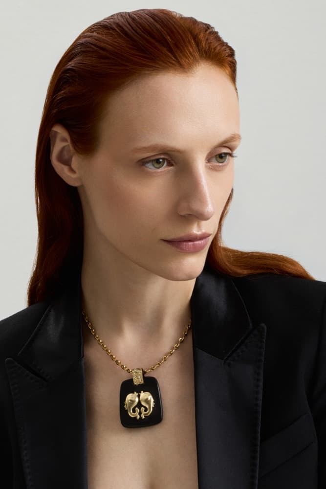 Pisces Pendant, worn