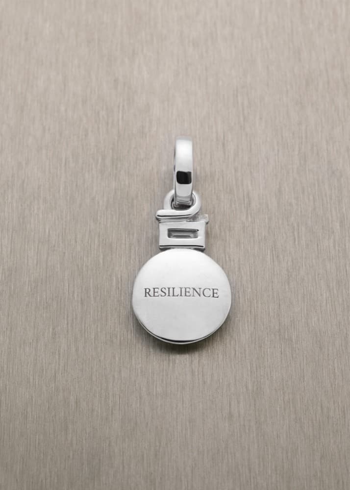 Resilience Pendant with Baguette Diamond — view 4