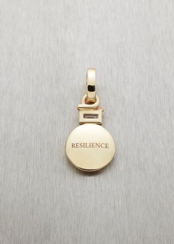 Resilience Pendant with Baguette Diamond — view 5