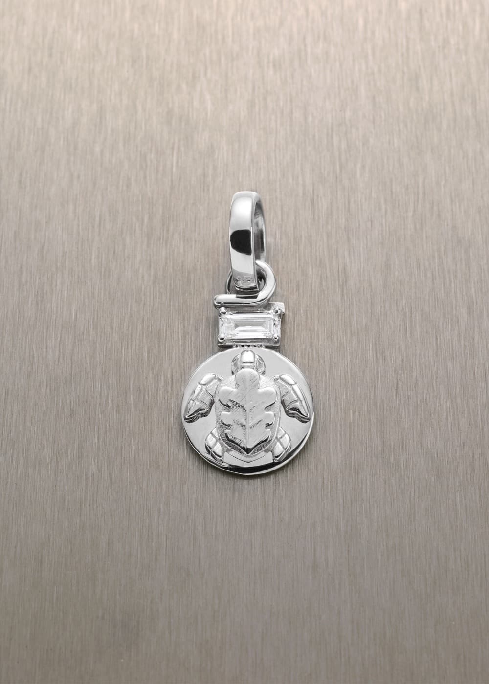 Resilience Pendant with Baguette Diamond