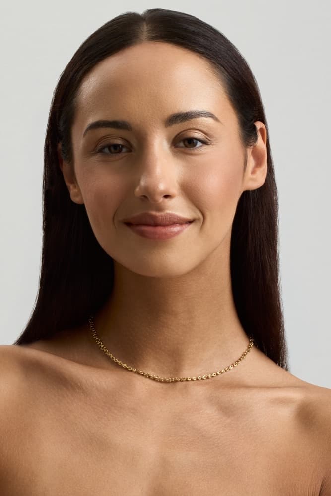 Tulip & Crown Chain, worn