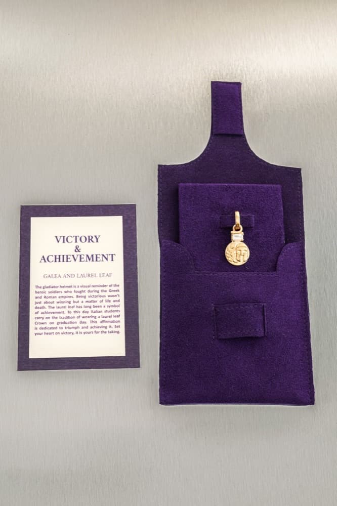 Victory & Achievement Pendant with Baguette Diamond — view 3