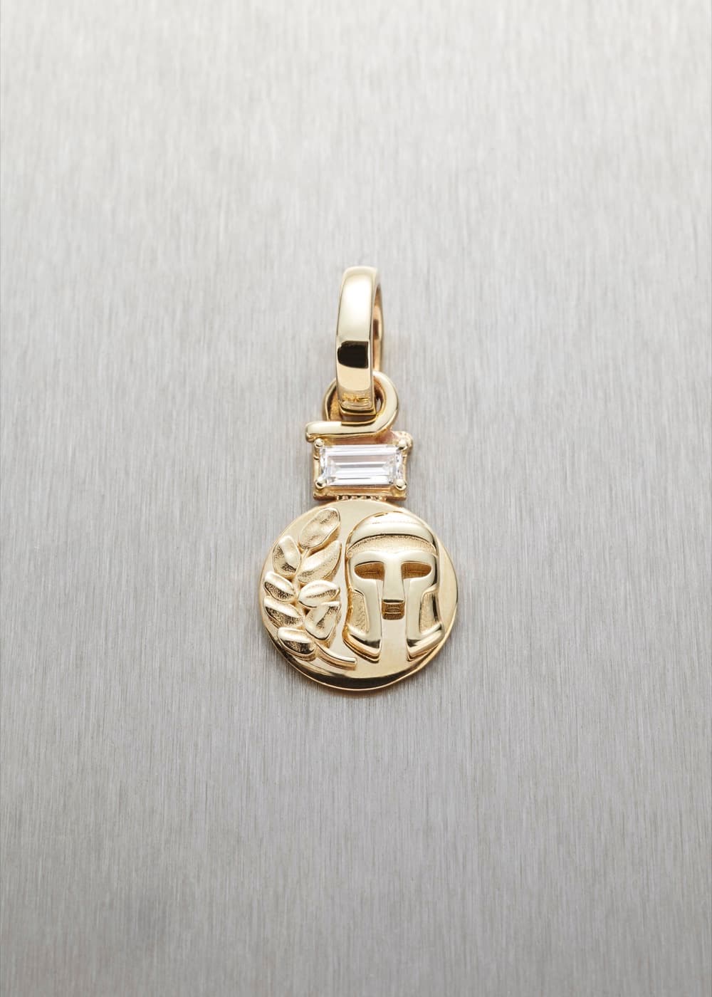 Victory & Achievement Pendant with Baguette Diamond
