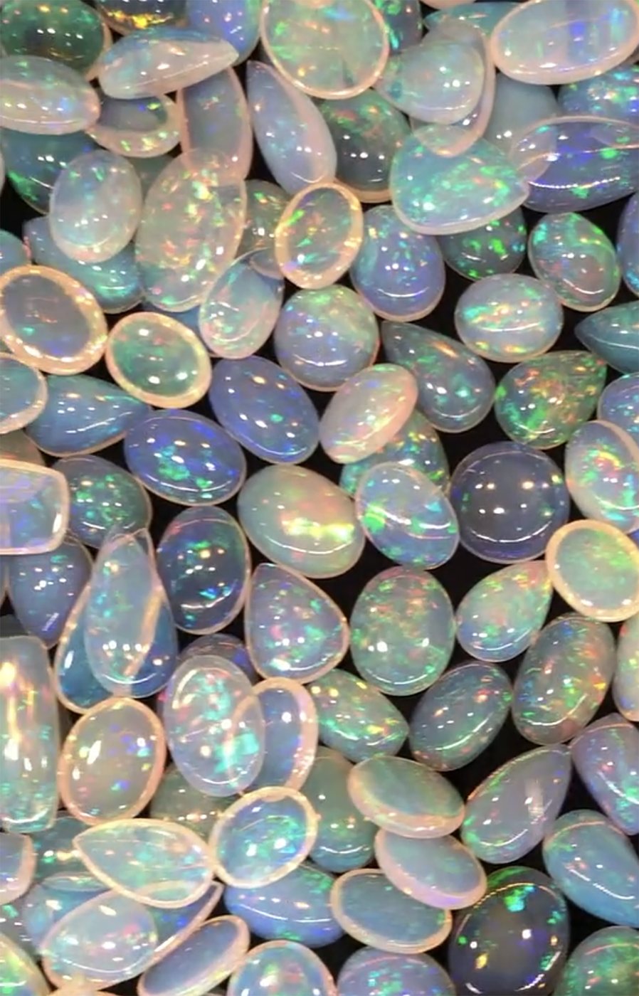 Cut opals