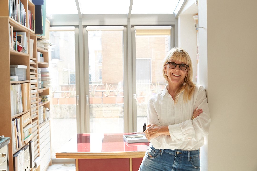 Louise Lanzi in the atelier