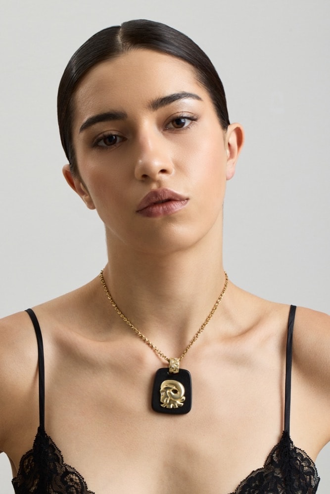 Aries Pendant, worn