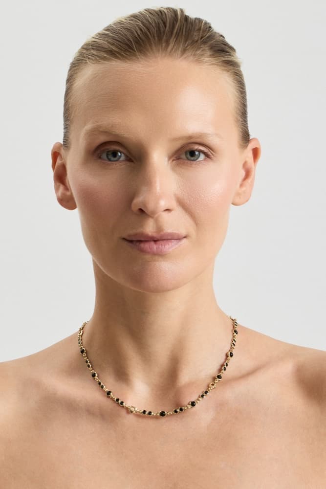 Black Rose Chain, worn