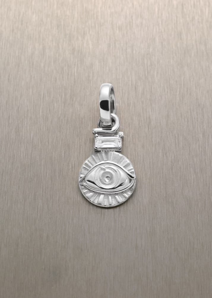 Focus Pendant with Baguette Diamond — view 2