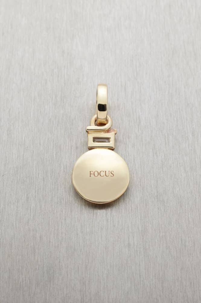 Focus Pendant with Baguette Diamond — view 3