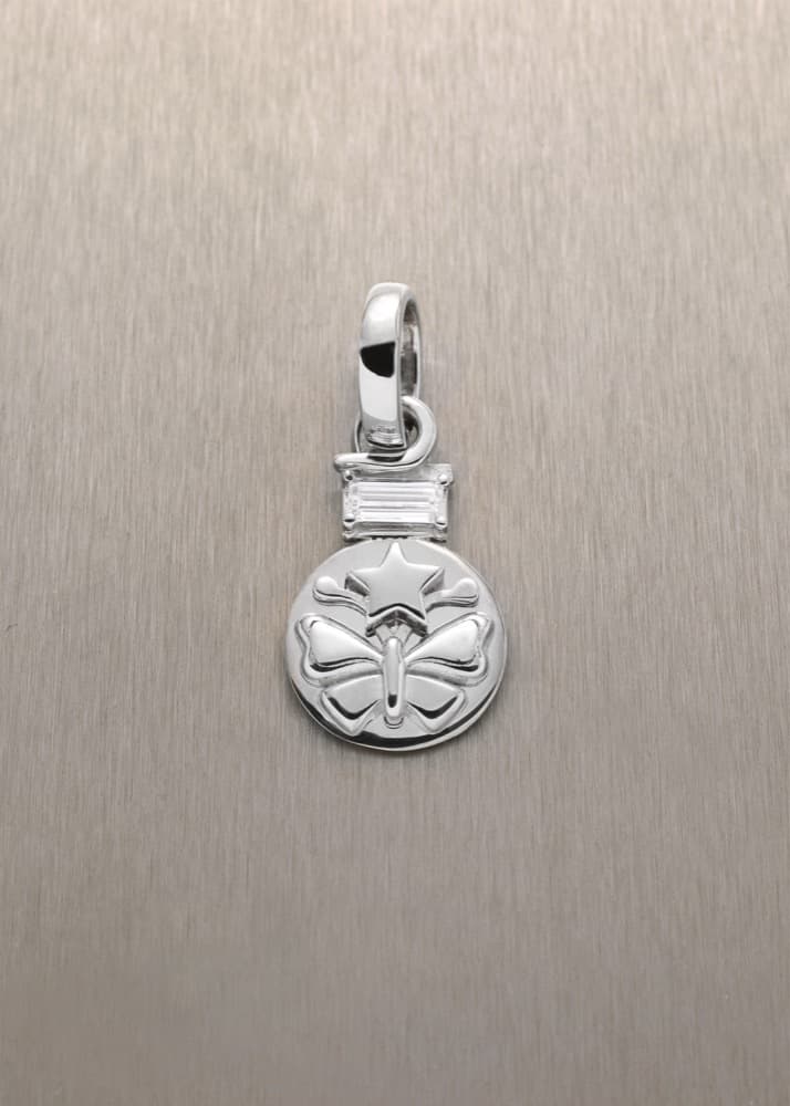 Hope Pendant with Baguette Diamond — view 2
