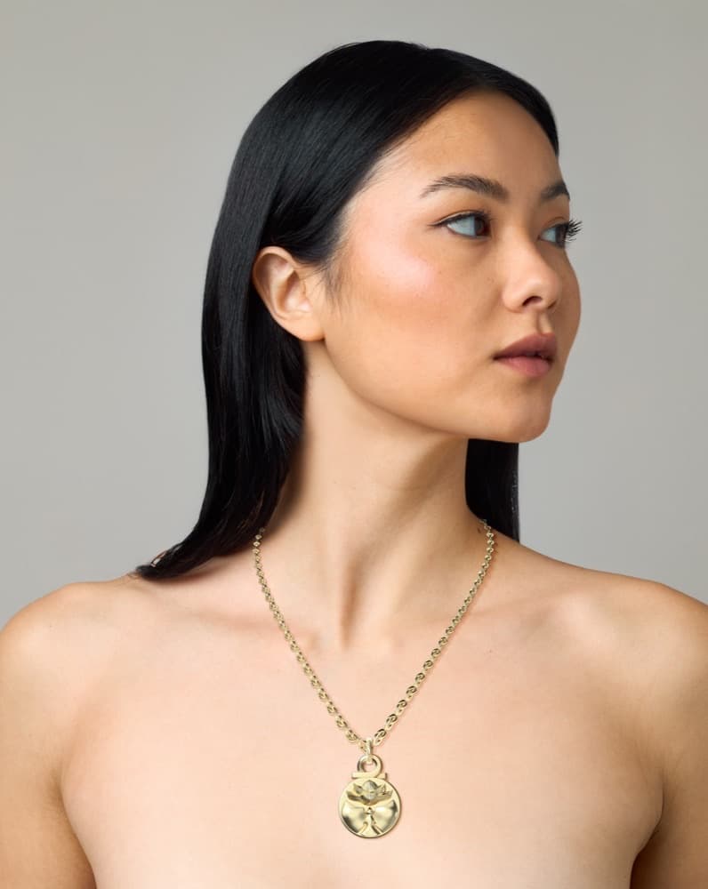 Inner & Outer Peace Pendant, worn