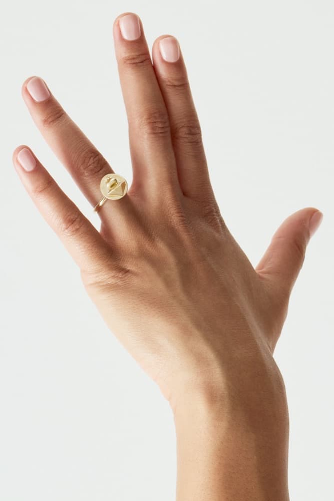 Power Cristina Ring, worn
