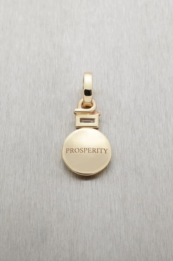 Prosperity Pendant with Baguette Diamond — view 4