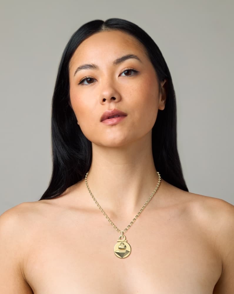 Prosperity Pendant, worn