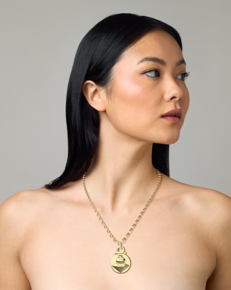 Prosperity Pendant, worn